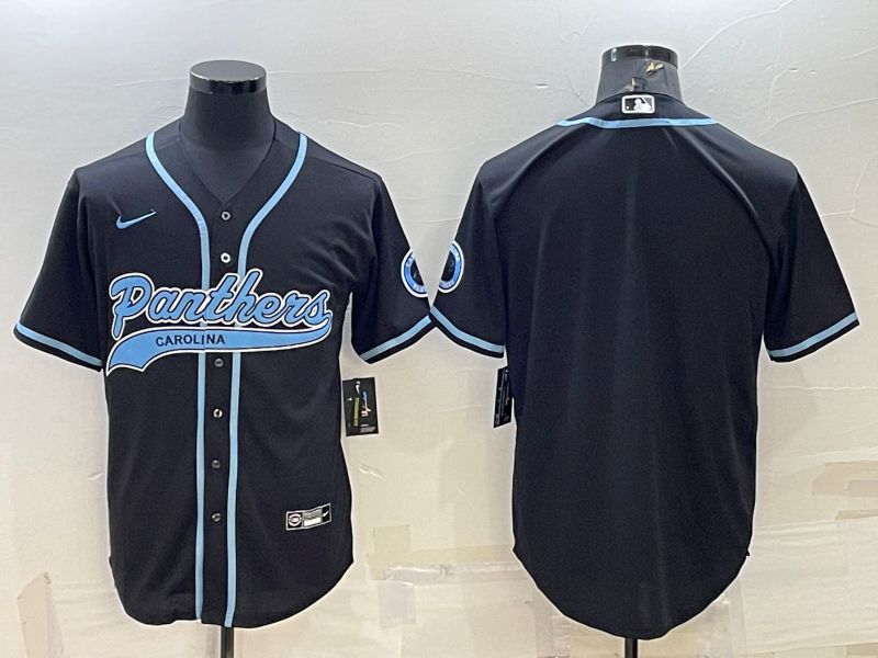 Men Carolina Panthers Blank Black 2022 Nike Co branded NFL Jersey3->women nfl jersey->Women Jersey